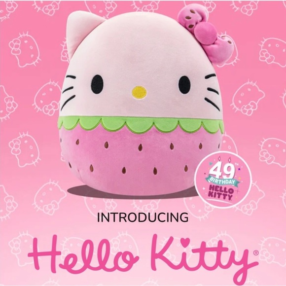 Hello Kitty Strawberry Squishmallow - Picture 1 of 7